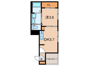 ﾊｰﾓﾆｰﾃﾗｽ甲子園浜田町の物件間取画像